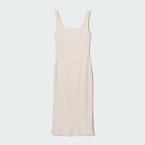 Uniqlo ribbed midi dress